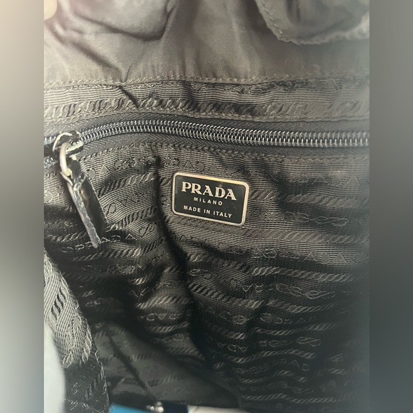 PRADA Black Vela Nylon Zainetto Backpack - Picture 4 of 5